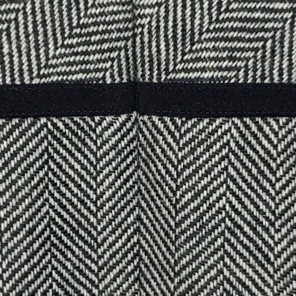 Talbots Wool Blend Houndstooth Full Back Zip Sleeveless Midi Dress Size 16 Black - Picture 3 of 7